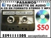 Pasamos tus grabaciones de cassete a cd mp3